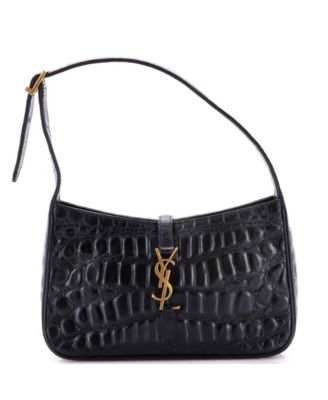 Small Le 5 a 7 Hobo Embossed Leather