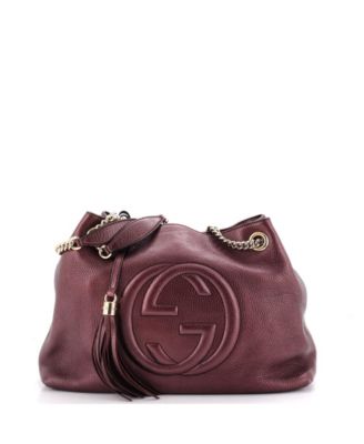 Medium Soho Chain Strap Shoulder Bag Leather