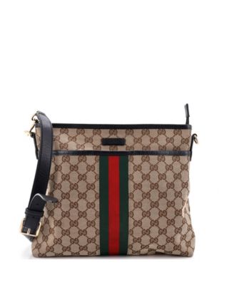 Small Front Pocket Web Messenger GG Canvas