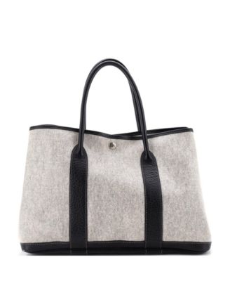 Pre-Owned Hermes 36 Garden Party Tote Toile and Leather