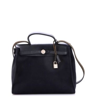 Pre-Owned Hermes PM Herbag Toile and Leather