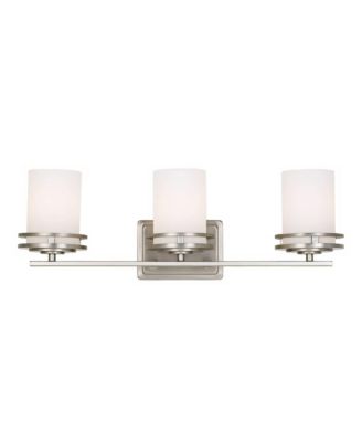 Hendrik Nickel 24" Wide 3-Light Bathroom Light Fixture
