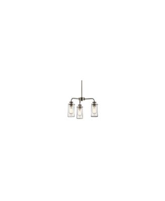 Braelyn 18" Wide Classic Pewter 3-Light Chandelier