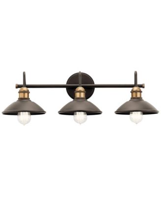 Clyde 26 1/4" Wide Olde Bronze 3-Light Bath Light