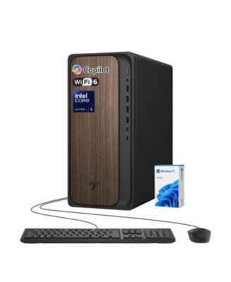 OmniDesk Tower Desktop, Intel Core Ultra 5 225, Intel Graphics, 32GB DDR5, 1TB SSD, Wi-Fi 6, Win11 Home, Black