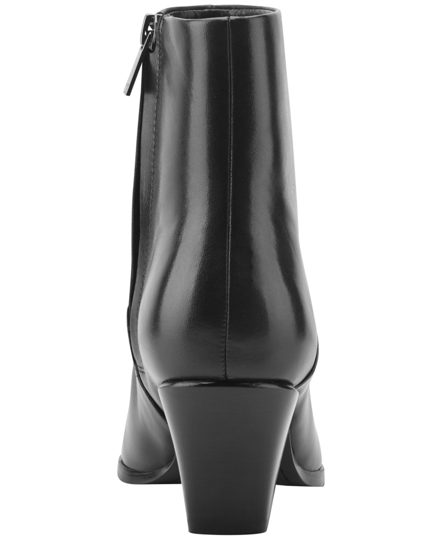Женские ботинки Marc Fisher LTD Tarel Western Block Heel Dress Booties, цвет: Чёрный кожаный — фото 3