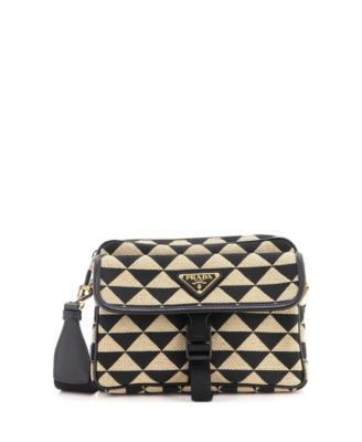 Small Symbole Front Pocket Zip Messenger Jacquard