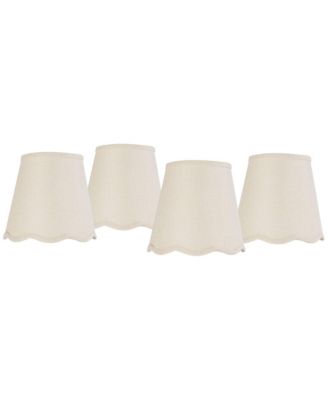 Mylie Off-White Empire Lamp Shade 4x6x5.5 (Clip-On) Set of 4