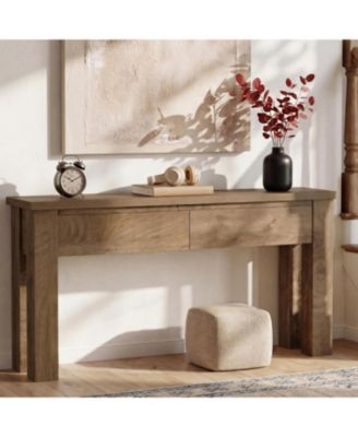 63" Console Table with 2 Drawers