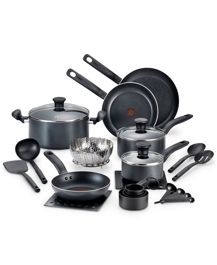 T-fal Comfort Nonstick Cookware Set - Black, 14 pc - Ralphs