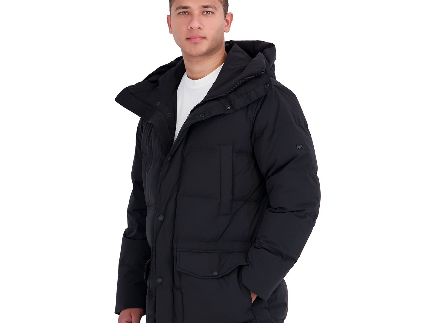 Мужская куртка Michael Kors Hooded Down Parka, цвет: Чёрный — фото 3
