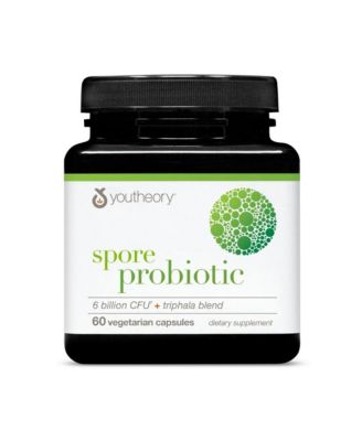 Spore Probiotic Helps Gut Health 6 Billion CFU with Prebiotics Shelf Stable 60 Vegetarian Capsules 30 Day Supply