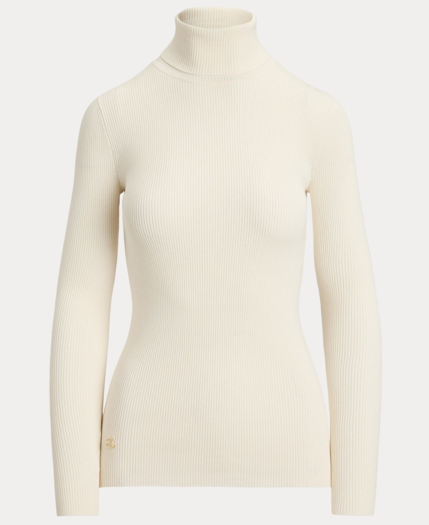 Petite Ribbed Slim-Fit Cotton-Blend Turtleneck Sweater
