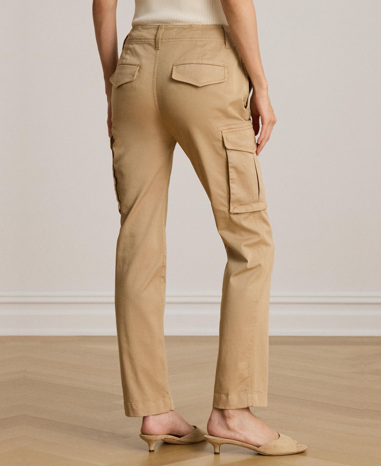 Women's Cargo Cropped Chino Pants