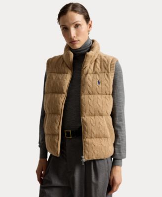 Women's Carly Cable-Knit Wool-Cashmere Sleeveless Vest