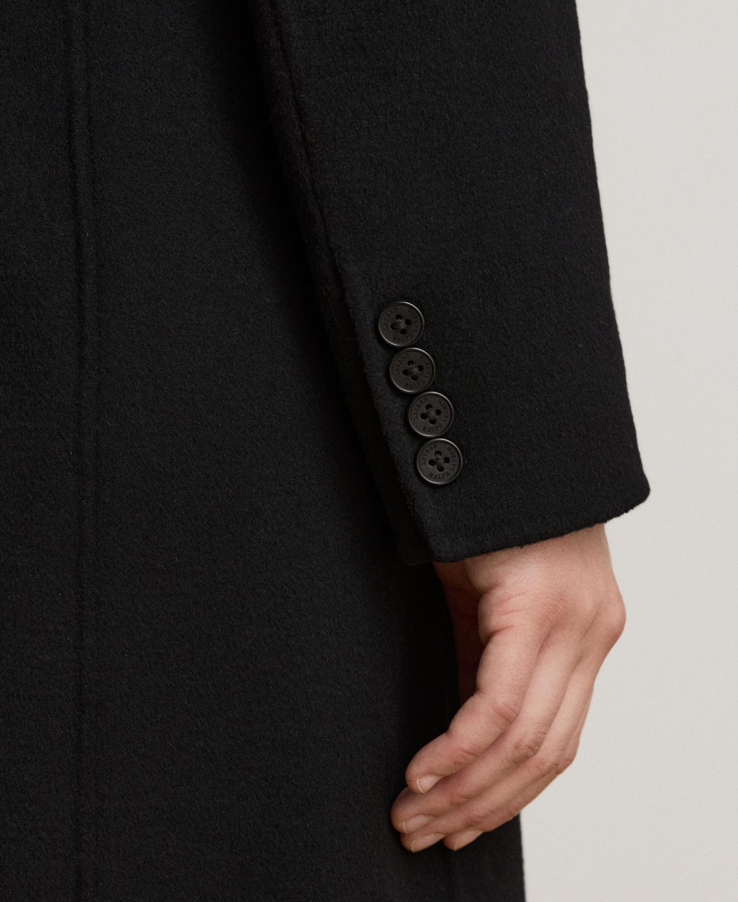 Women's Double-Breasted Wool-Blend Coat
