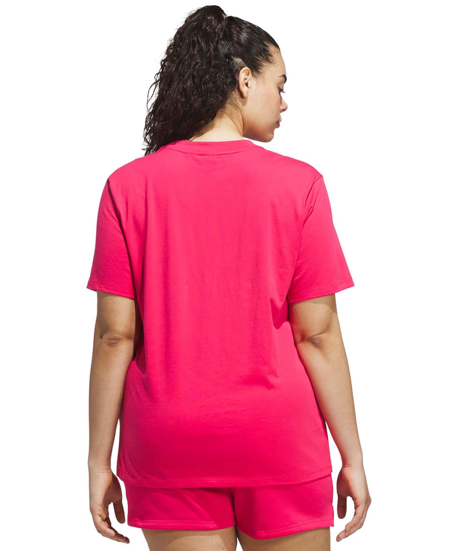 Plus Size Short-Sleeve Cotton Crewneck Logo T-Shirt