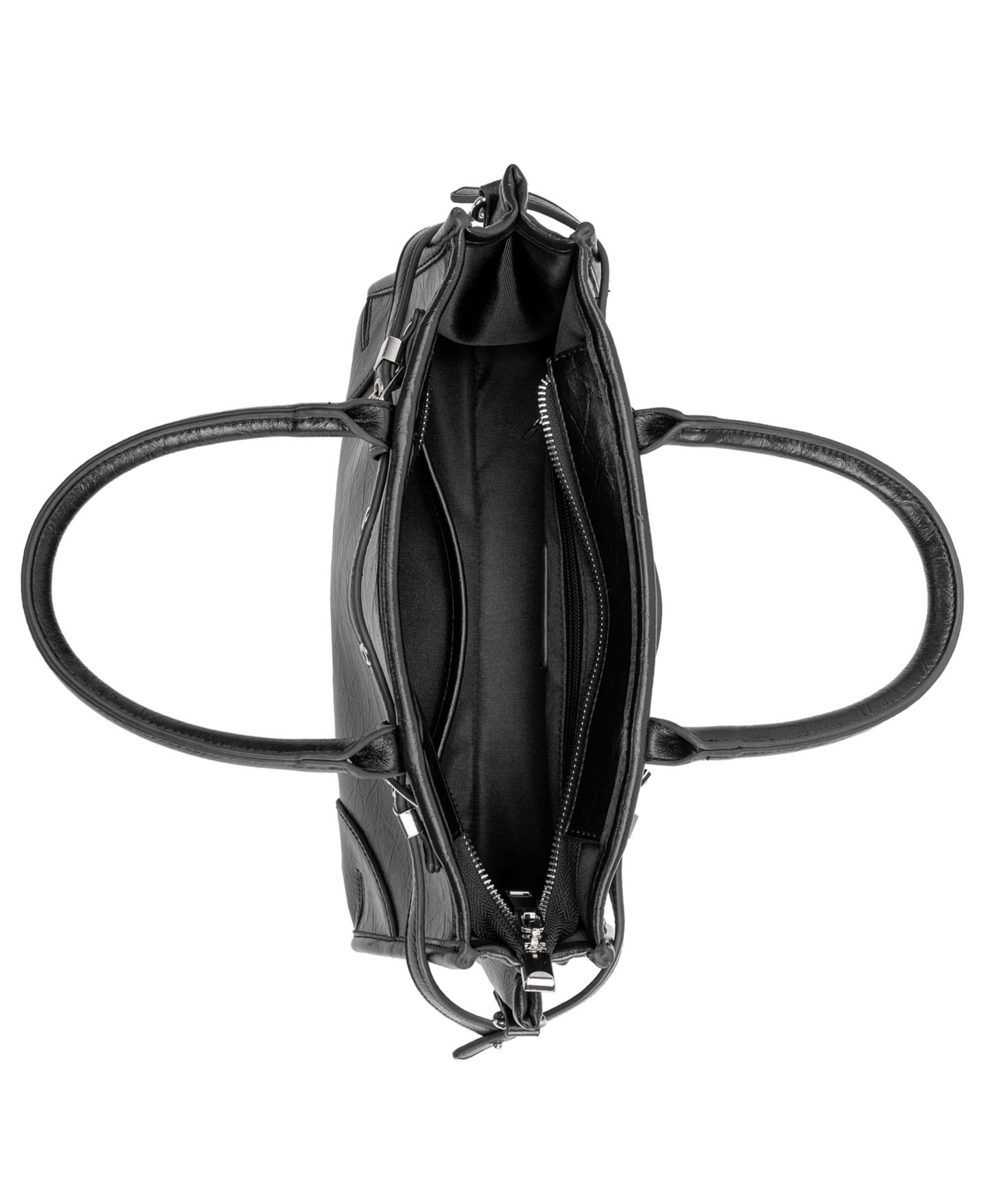Женская сумка Melie Bianco Rhonda Medium Top Handle Satchel Handbag, цвет: Чёрный — фото 4