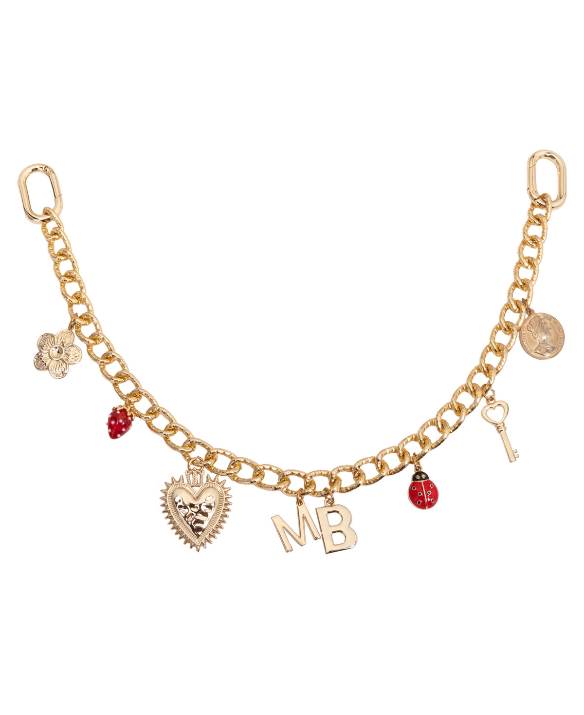 Melie Bianco Springtime Chain Bag Charm - Gold-Springtime