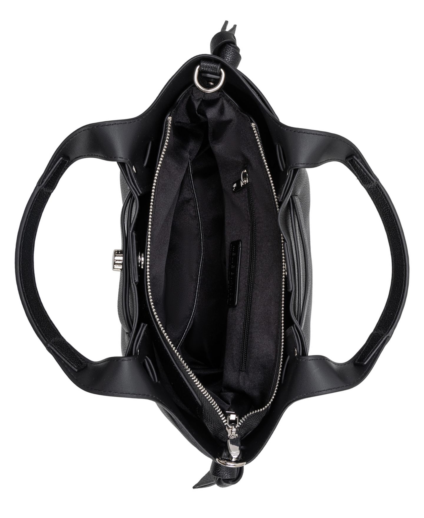 Женская сумка Melie Bianco Avril Medium Top Handle Satchel Handbag, цвет: Чёрный — фото 3