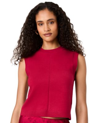 Women's Babysoft Vertical Tick Sleeveless Top