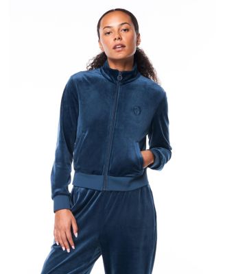 Women's Nuvola Velour Mock-Neck Full-Zip Track Jacket
