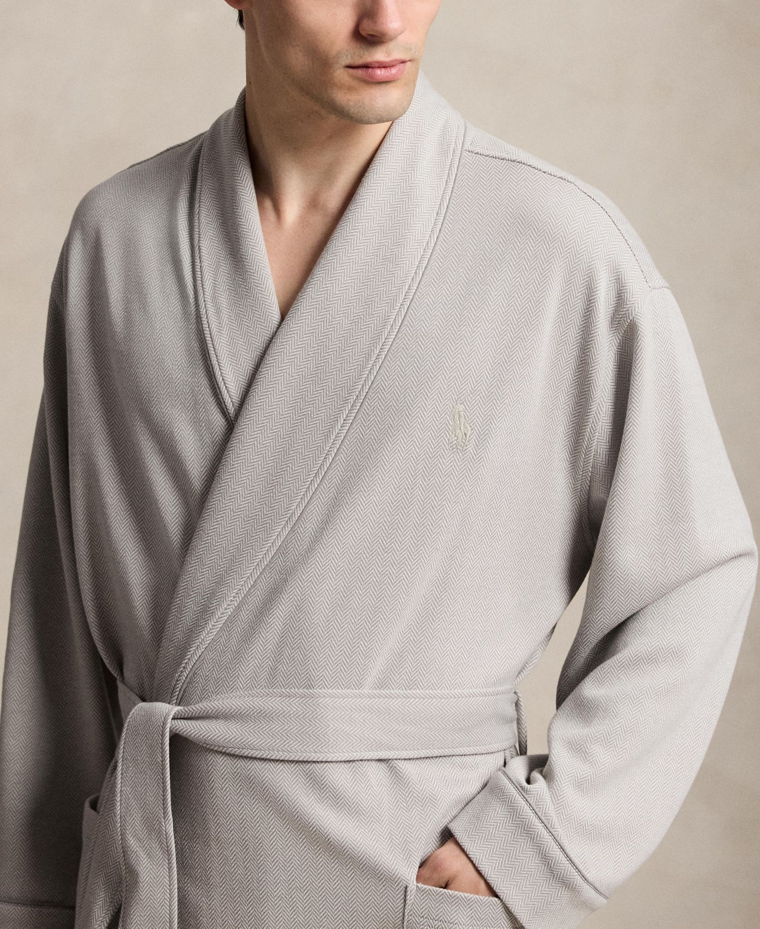 Men's Herringbone Robe