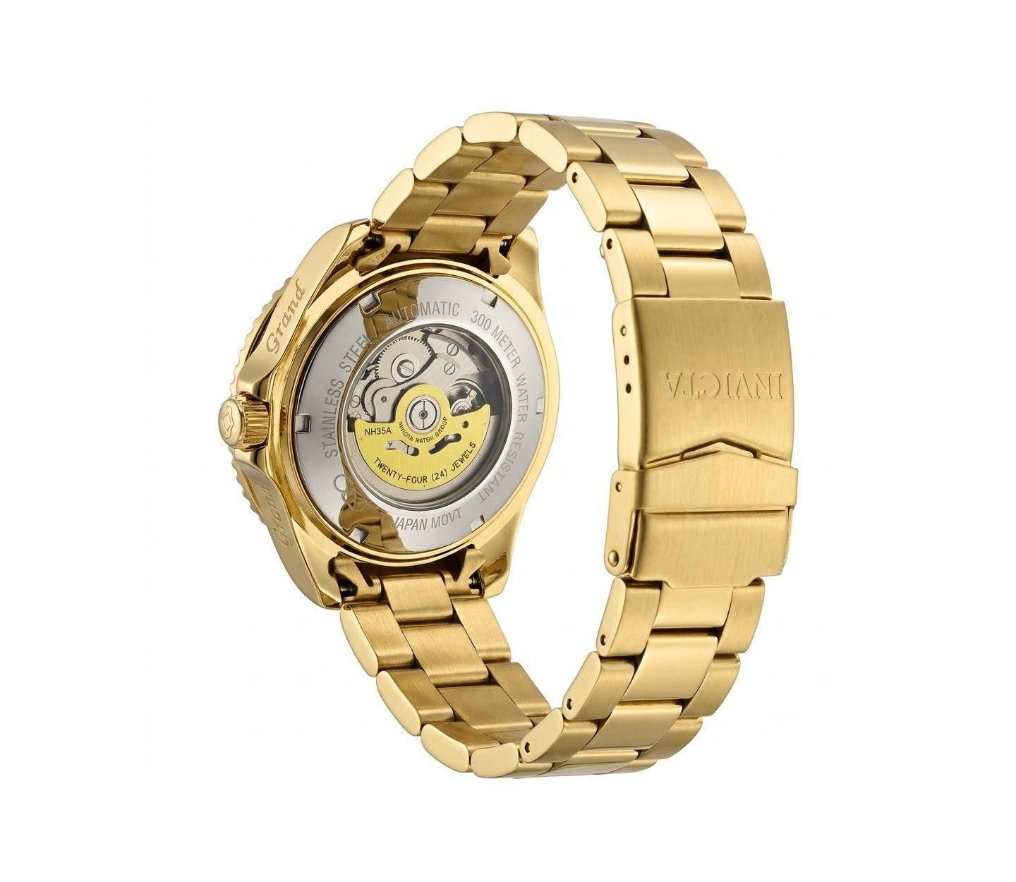 Мужские часы Invicta Pro Diver 27971 47mm Automatic - Stainless Steel Bracelet, цвет: Золотой — фото 2
