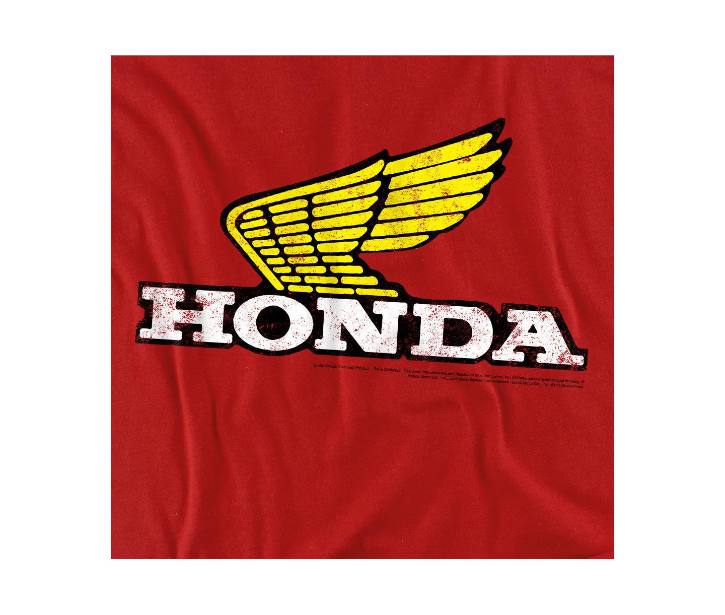 Мужская футболка Honda Yellow Wing Logo, цвет: Красный — фото 3