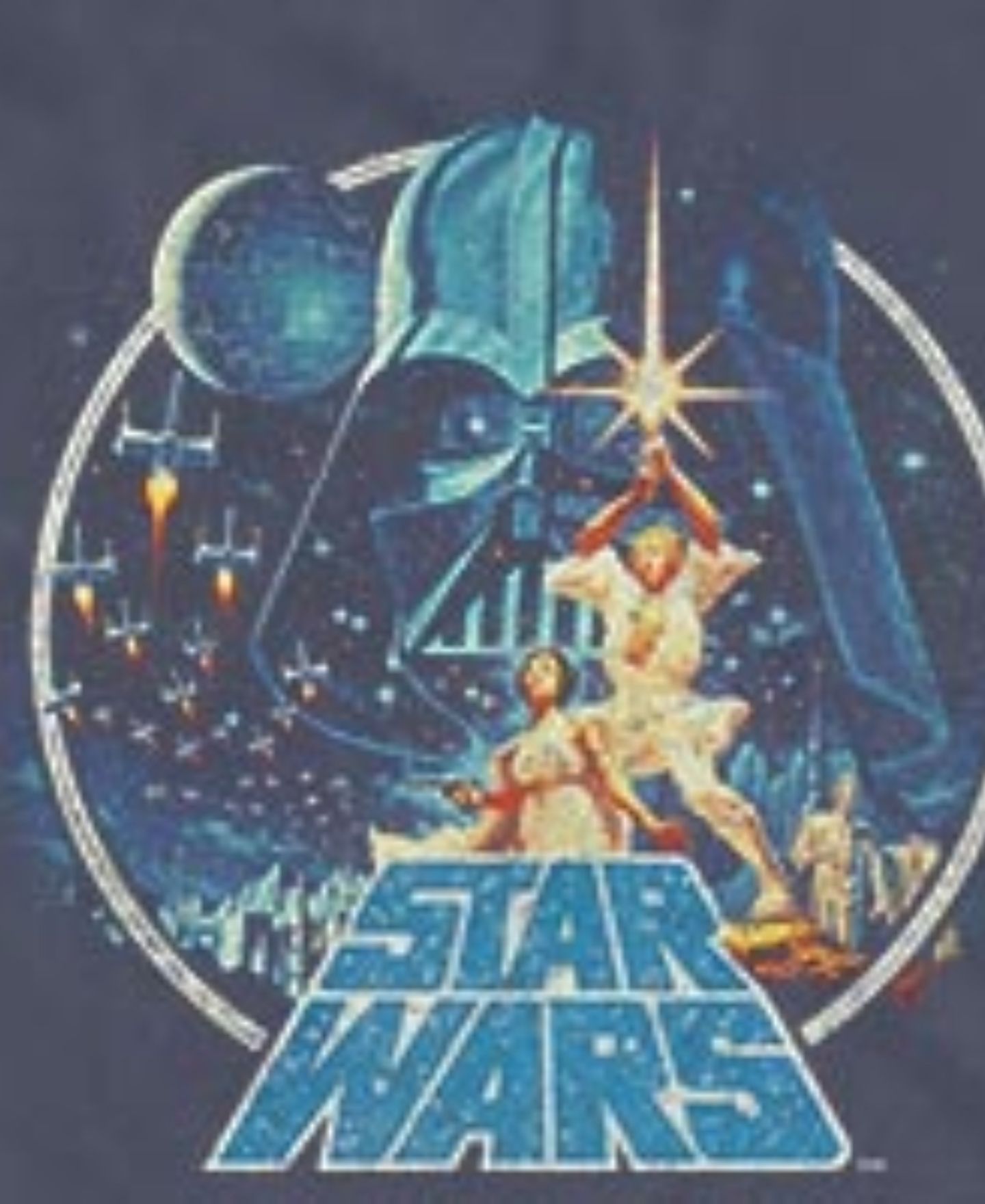 Мужской топ Fifth Sun Star Wars Death Star Battle Vintage Graphic, цвет: Тёмно-синий — фото 3