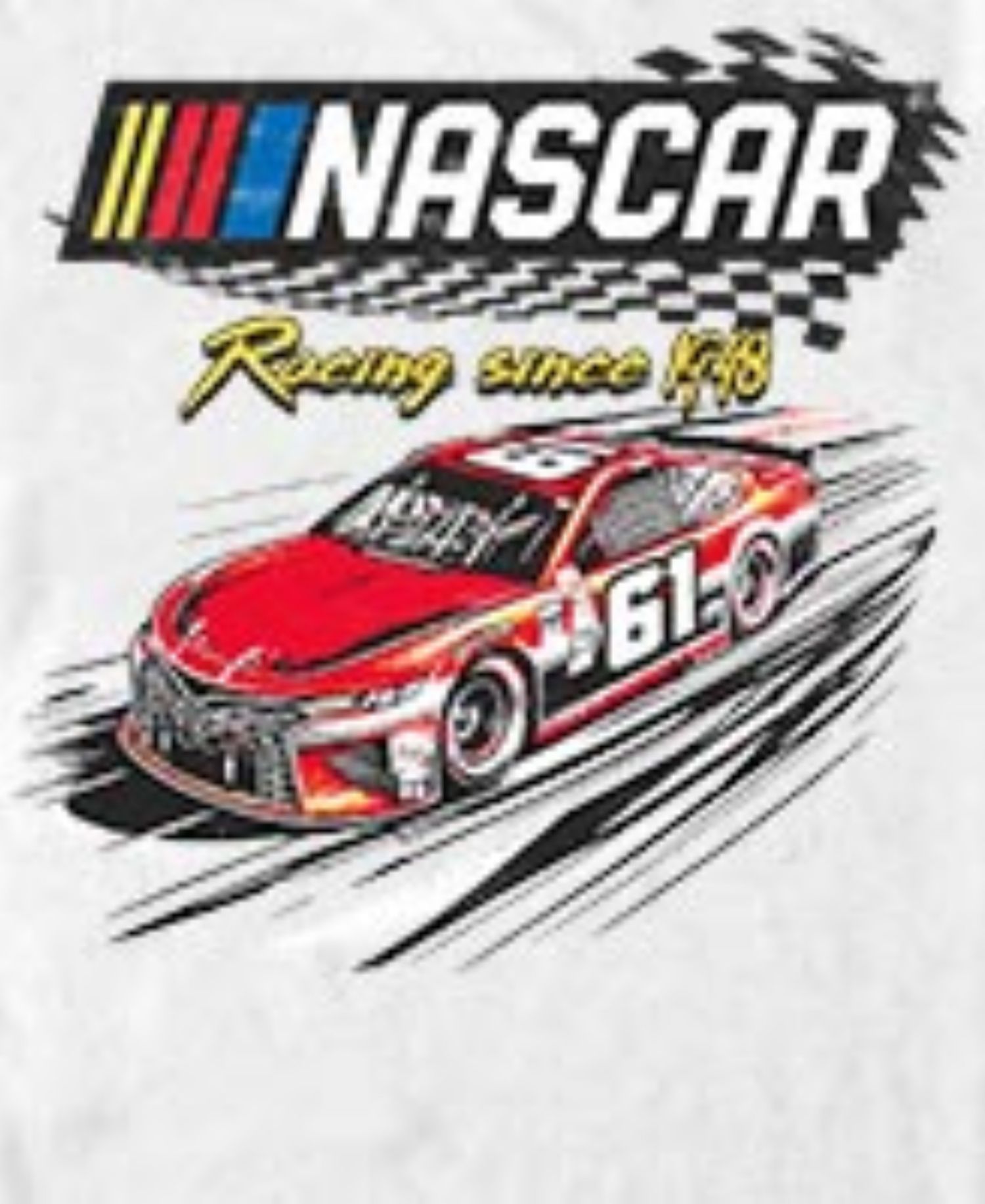 Men's Nascar Racing 1948 No. 61 Stock Car Graphic T-Shirt