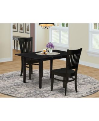 Dining Table- Dining Chairs, NOVA3-BLK-W