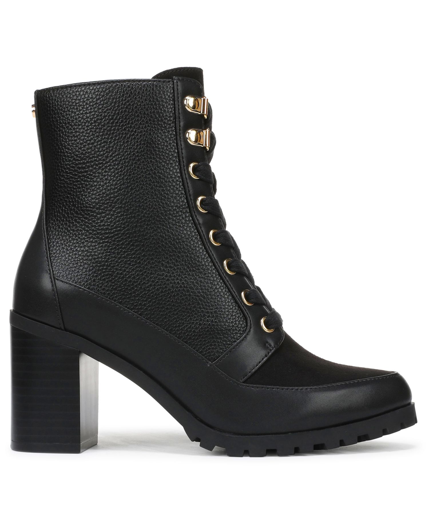 Women's Karissah Lace Up Lug Sole Block Heel Booties