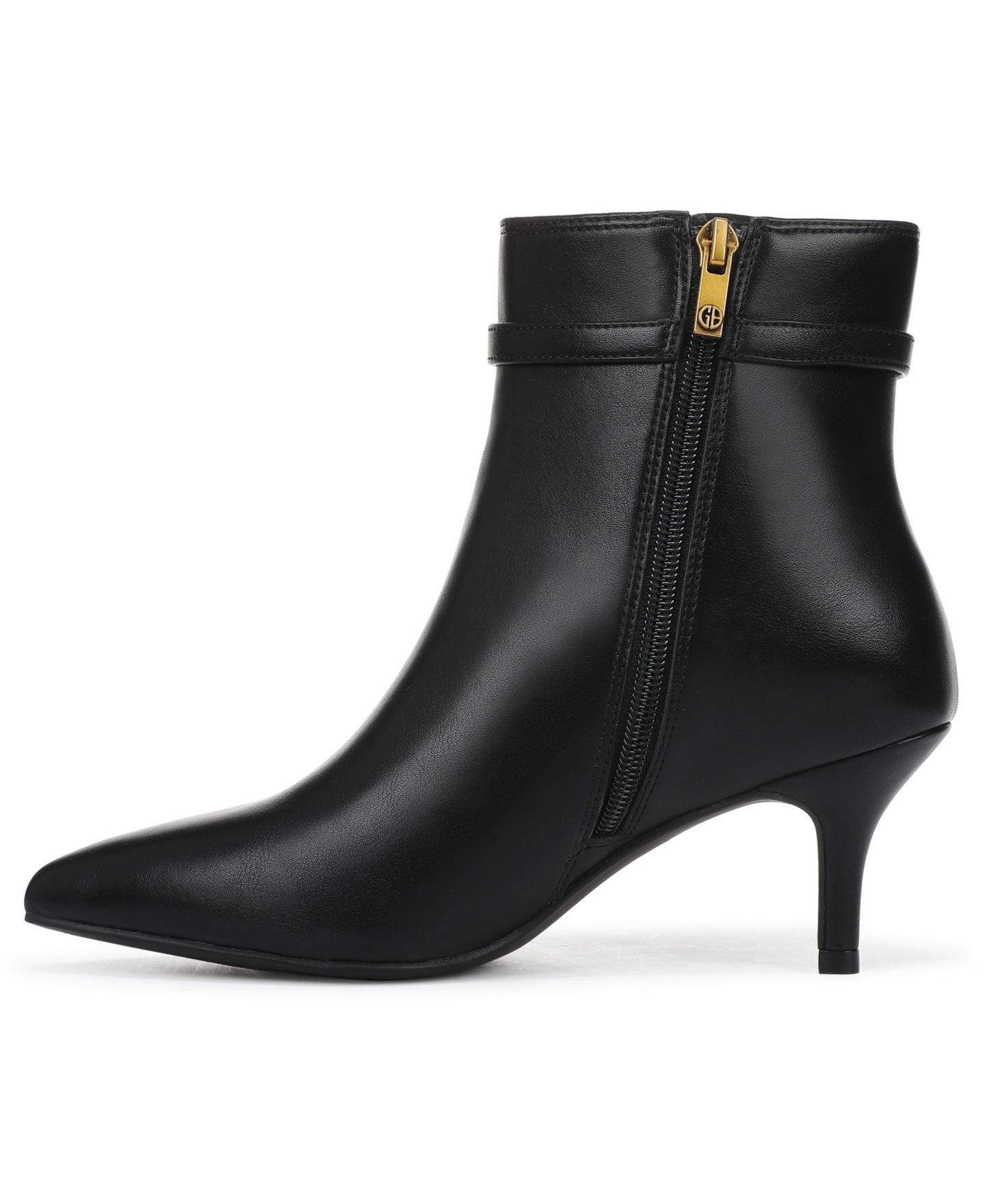 Женские ботинки Giani Bernini Caddence Pointed Toe Kitten Heel Dress Booties, цвет: Чёрный — фото 6
