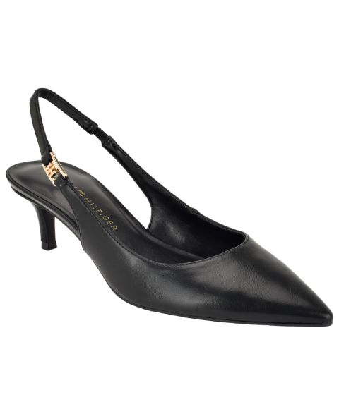 Женские туфли Tommy Hilfiger Tulley Kitten Heel Slingback Pumps, цвет: Чёрный