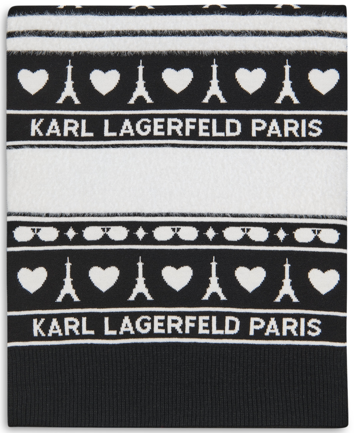 Karl Lagerfeld Paris Heart of Paris Jacquard Knit Scarf