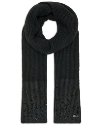 Studded Shaker Stitch Scarf