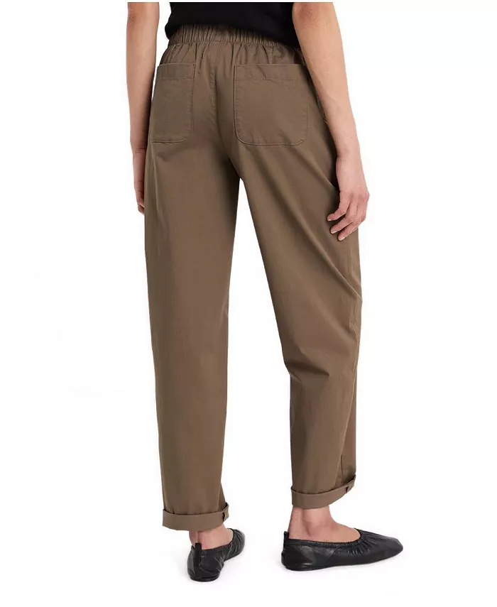 Women's Peached Twill Organic Cotton-Blend Pull-On Pants - thumbnail 9
