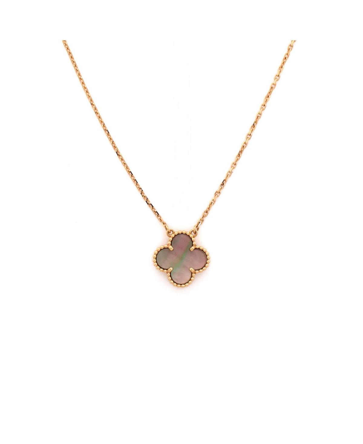 Pre-Owned Van Cleef and Arpels Vintage Alhambra Pendant Necklace - 18k rose gold