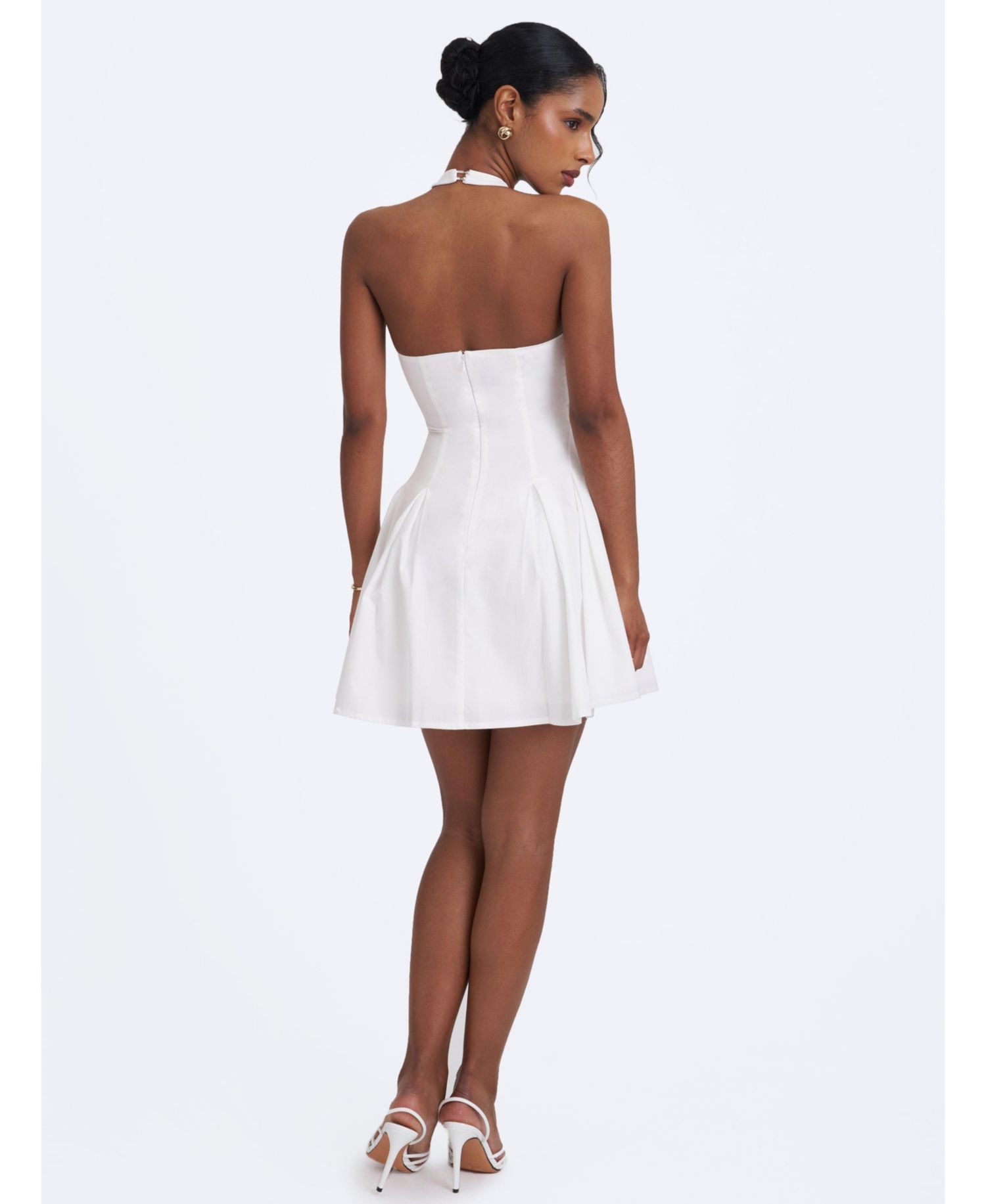 Women's Jordyn Halter Keyhole A-Line Mini Dress