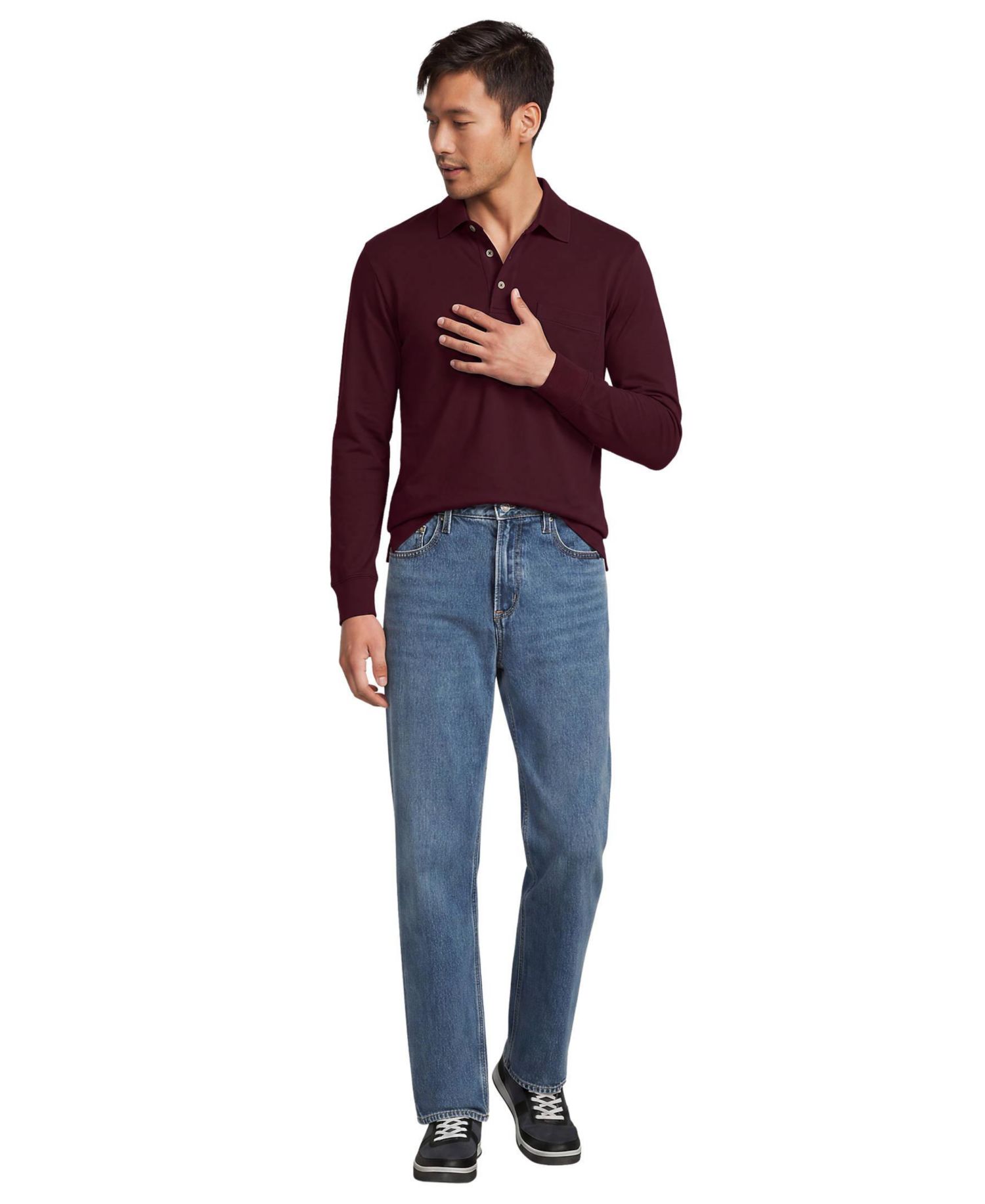 Men's Stretch Comfort Waist Relaxed Fit Jean