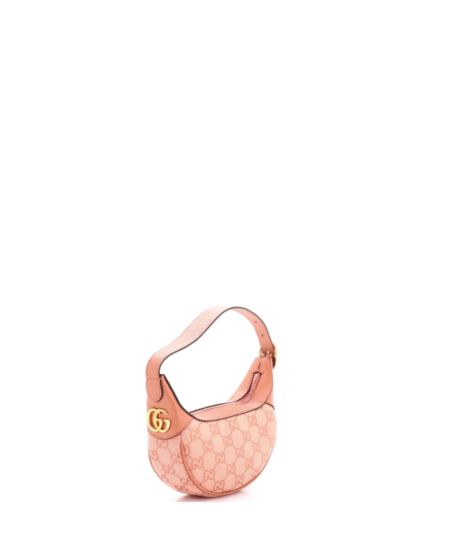 Mini Ophidia Half Moon Bag GG Canvas with Leather