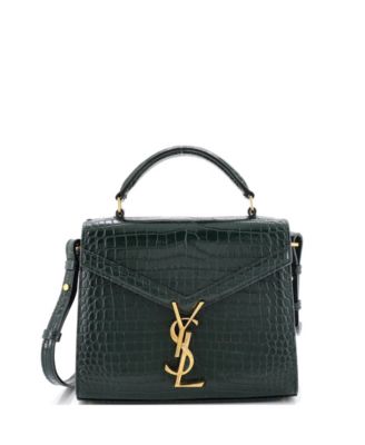 Mini Cassandra Top Handle Bag Embossed Leather