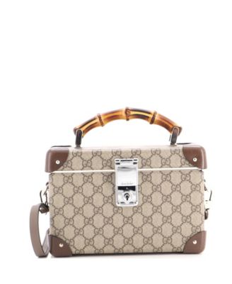 Bamboo Globe-Trotter Vanity Case GG Coated Canvas