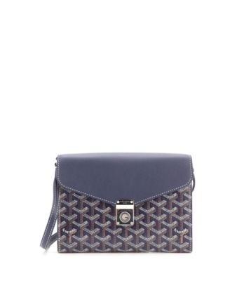 Chypre Wallet on Strap Coated Canvas with Leather