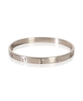 White Gold  Love Bracelet