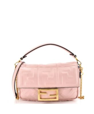 Mini Baguette NM Bag Zucca Embossed Leather