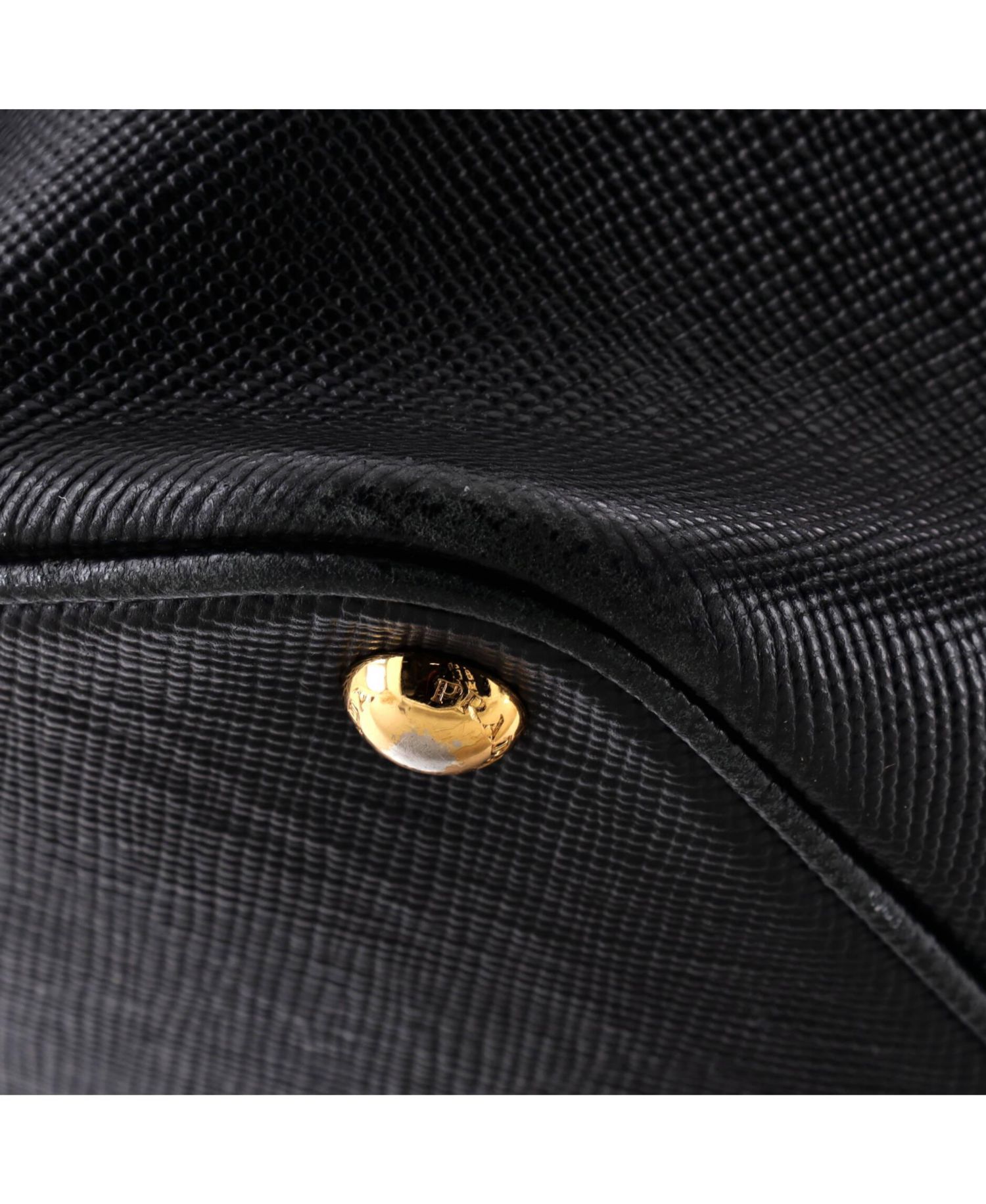 Medium Cuir Double Tote Saffiano Leather