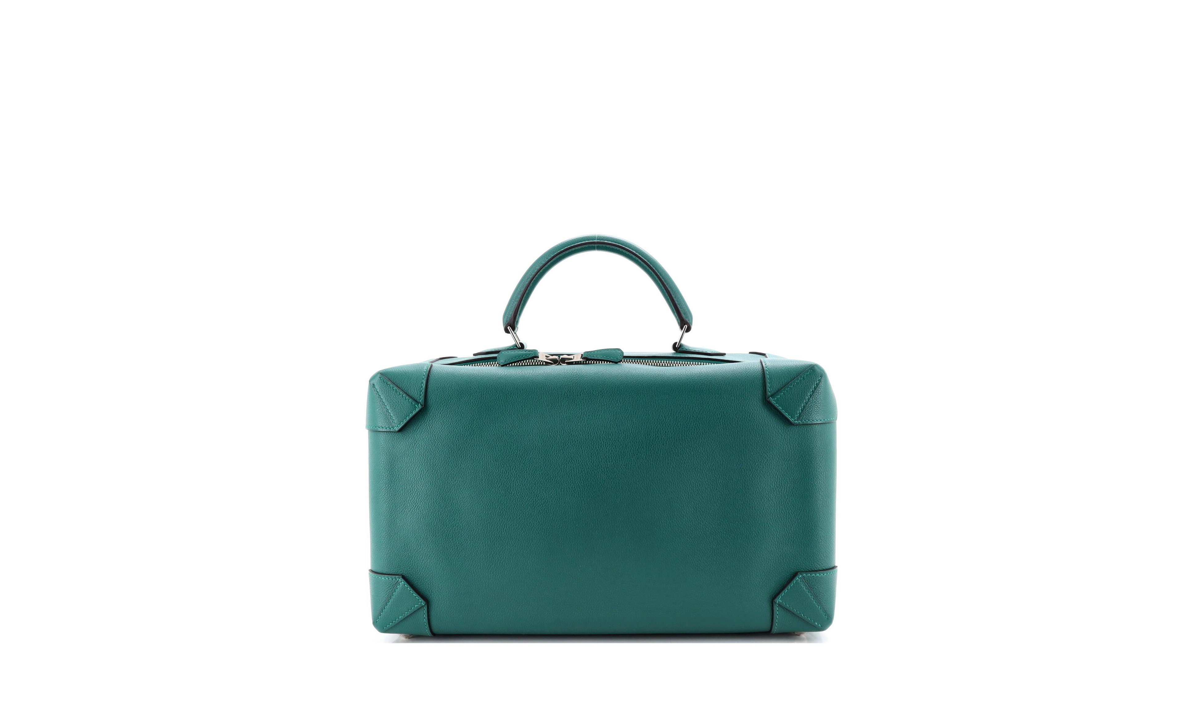 Pre-Owned Hermes 37 Maxibox Bag Evercolor