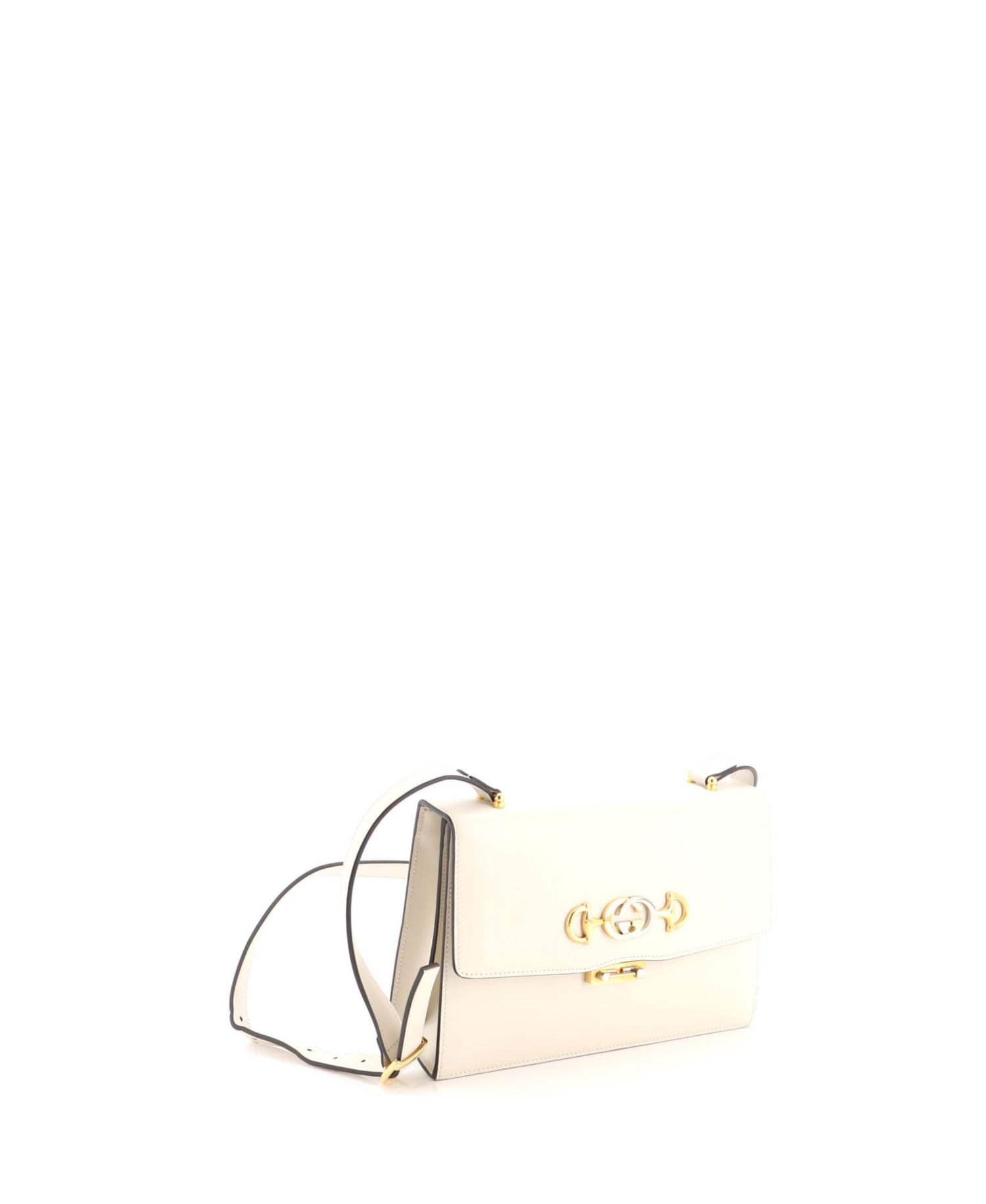 Small Zumi Flap Shoulder Bag Leather